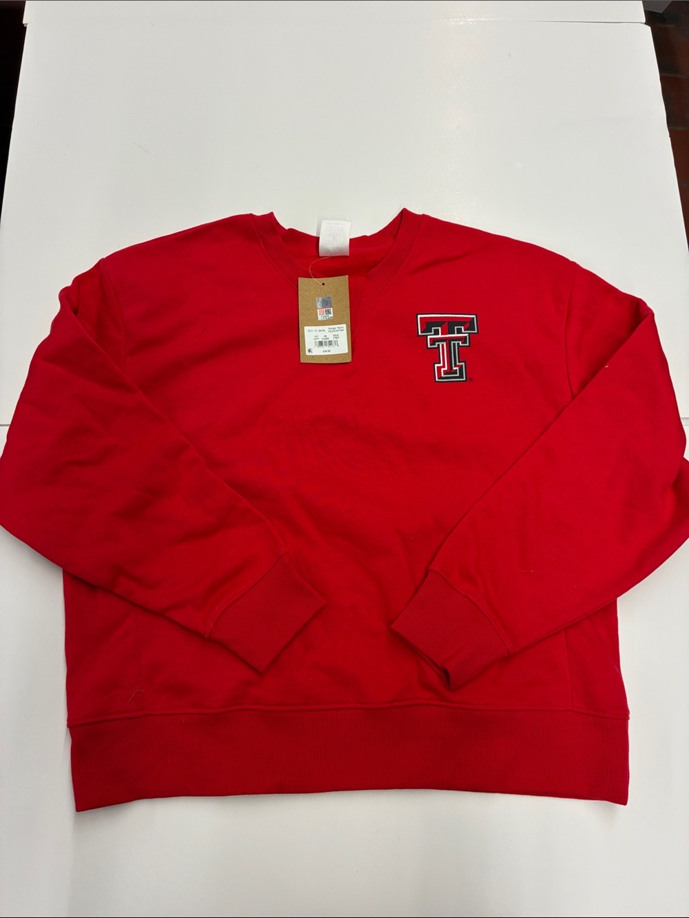NEW Rivalry Threads Texas Tech Crewneck Sweatshirt Size XL